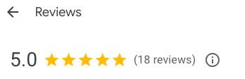 A 5-star Google review page shows a customer praising Patrick Palmer’s print for its quality and safe shipping to Australia, with 18 reviews and a highlighted comment from Naomi Mathers.